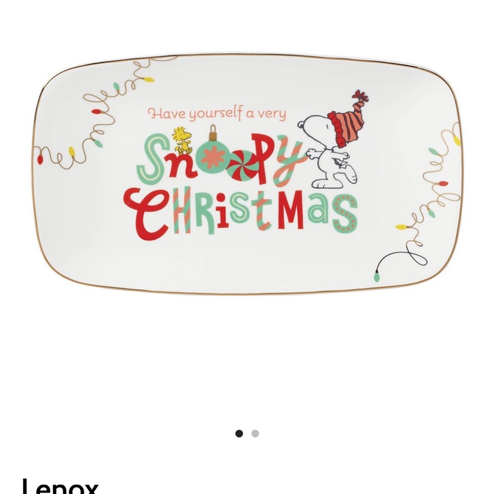 Peanuts Holiday Hors d'Oeuvre Tray